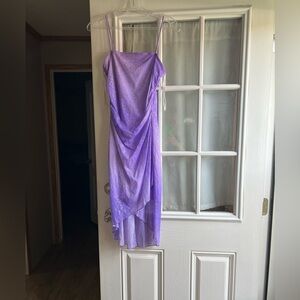 Purple short dress